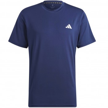 Фото Футболка спортивная TR-ES STRETCH T DKBLUE/WHITE (IC7414), Цвет - синий, Спортивные футболки