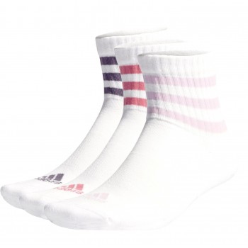 Фото Шкарпетки спортивні 3S C SPW MID 3P SHAVIO/LTAQUA/WHITE/ (IJ8263), Колір - білий, різнокольоровий, Шкарпетки