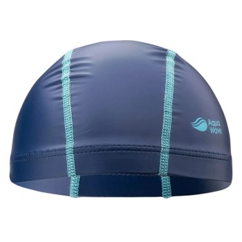 Фото Шапка для плавания DRYSPAND JR CAP (DRYSPAND JR CAP-BLUPRT/BLU CUR), Цвет - синий, бирюзовый, Шапки для плавания
