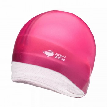 Фото Шапка для плавання HAIRHOLDER (HAIRHOLDER-ROSPBER SORBET/WHIT), Колір - рожевий, білий, Шапки для плавання