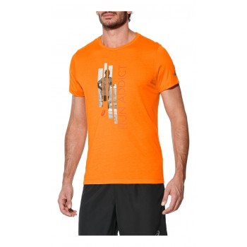 Фото Футболка спортивна GRAPHIC SS TOP (141265-0524), Колір - помаранчевий, Спортивні футболки