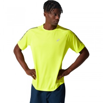 Фото Футболка спортивная ICON SS TOP (2011B055-750), Цвет - желтый, синий, Спортивные футболки