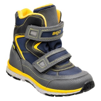 Фото Ботинки PINER JR (PINER JR-NAVY/DARK GREY/CORN), Цвет - темно-синий, серый, желтый, Городские ботинки
