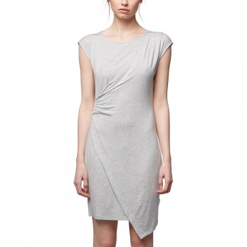 Фото Платье ASYMMETRIC JERSEY DRESS (BLWS001958-MA1026), Цвет - серый, Платья