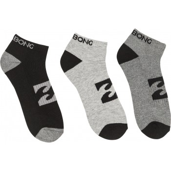 Фото Шкарпетки ANKLE 3 PACK (F5SO02-1), Колір - чорний, сірий, Шкарпетки