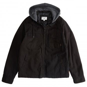 Фото Стеганная куртка BARLOW TWILL JACKET (Q1JK09-19), Цвет - черный, Стеганые куртки