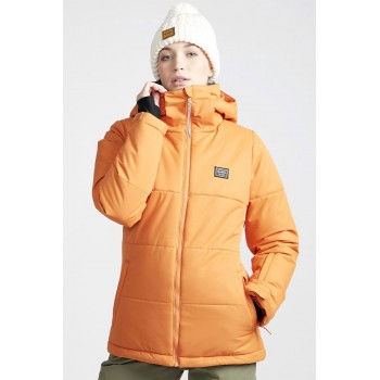 Фото Куртка для сноуборда DOWN RIDER (Q6JF02-60), Цвет - оранжевый, Горнолыжные