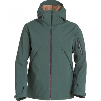 Фото Куртка для сноуборда EXPEDITION (Q6JM17-32), Цвет - зеленый, Горнолыжные куртки