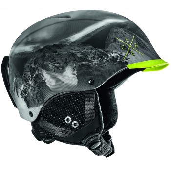 Фото Горнолыжный шлем Contest Visor (Contest Visor-Lime Mountain), Цвет - черный, желтый, Шлемы