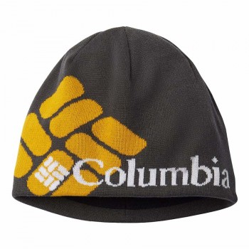 Фото Шапка Columbia Heat Beanie (1472301-017), Цвет - серый, желтый, Шапки и повязки