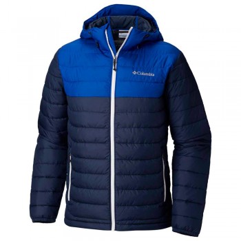 Фото Куртка стеганная Powder Lite Hooded Jacket (1693931-466), Цвет - темно-синий, Стеганные куртки