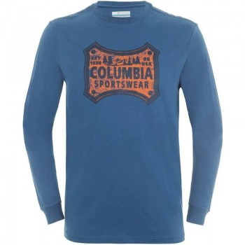 Фото Футболка CSC Classic Patch Long Sleeve Men's T-shirt (1694991-452), Цвет - синий, Футболки с длинным рукавом