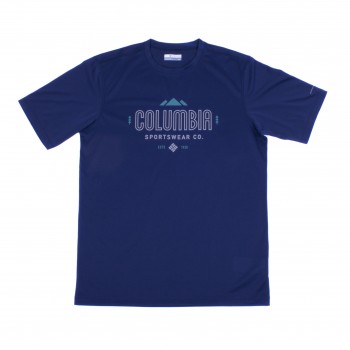 Фото Футболка Tech Trek Graphic Short Sleeve Shirt (1711801-469), Цвет - темно-синий, Футболки