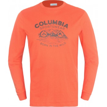 Фото Футболка с длинным рукавом Born In The Wild Long Sleeve Men's T-shirt (1739421-834), Цвет - оранжевый, Джемперы
