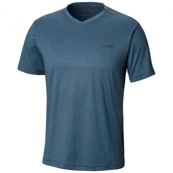 Фото Спортивная футболка Tech Trail II V Neck (1838521-403), Цвет - синий, Спортивные футболки