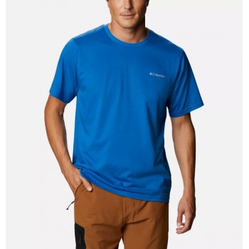 Фото Футболка спортивная Men's Sun Trek Shor Sleev Tee (1931161-432), Цвет - ярко-синий, Спортивные футболки
