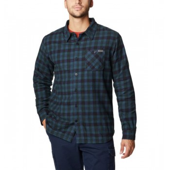 Фото Рубашка с длинным рукавом Cornell Woods™ Fleece Lined Flannel (1954241-370), Цвет - зеленый, Длинный рукав