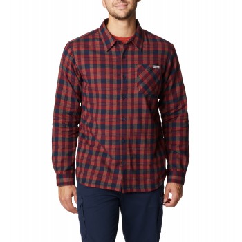 Фото Рубашка с длинным рукавом Cornell Woods™ Fleece Lined Flannel (1954241-464), Цвет - коричневый, Длинный рукав