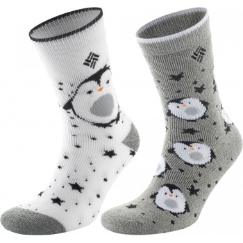 Фото Носки Active leisure socks (RCS930W-GRWHT), Цвет - серый, белый, Носки