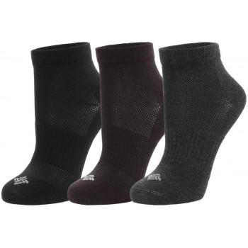 Фото Носки Flat Knit Quarter 3 pack (RS005M-AS1), Цвет - черный, серый, коричневый, Носки