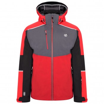 Фото Куртка гірськолижна Intermit III Jkt (DMP502-W6T), Колір - червоний, чорний, сірий,  Гірськолижні і сноубордичні куртки