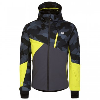 Фото Куртка гірськолижна Baseplate Jacket (DMP567-NLJ), Колір - жовтий, сірий,  Гірськолижні і сноубордичні куртки