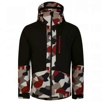 Фото Куртка гірськолижна Edge Jacket (DMP570-BPR), Колір - чорний, різнокольоровий, Гірськолижні сноубордичні