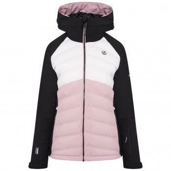 Фото Куртка горнолыжная Coded Jacket (DWP507-SV9), Цвет - белый, розовый, черный, Горнолыжные