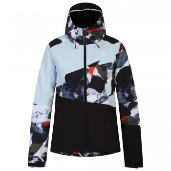 Фото Куртка гірськолижна Ice Jacket (DWP571-HZV), Колір - чорний, різнокольоровий, Гірськолижні і сноубордичні