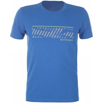 Фото Футболка для спорта Mens running T-shirt (S18ADETSM09-4M), Цвет - сапфировый, Спортивные футболки