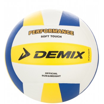 Фото Мяч волейбольный белый VLPU3020D (VLPU3020D), Цвет - белый, желтый, синий, Волейбольные мячи