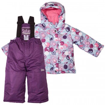 Фото Комплект (куртка, полукомбинезон) для девочек 4855 SWG (4855 SWG), Цвет - фиолетовый, Комплекты