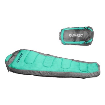 Фото Спальный мешок AKSU (AKSU-BLU CUR/STORM BLU/LIV COR), Цвет - бирюзовый, серо-синий, коралловый, Туристические наборы