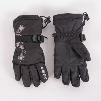 Фото Перчатки LADY ADRIANA (LADY ADRIANA-BLK/BLK/SLV), Цвет - черный, стальной, Горнолыжные перчатки
