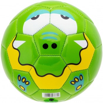 Фото М'яч футбольний ANIMAL BALL (ANIMAL BALL-GREEN/CROCODILE), Колір - зелений, жовтий, білий, Футзальні м'ячі