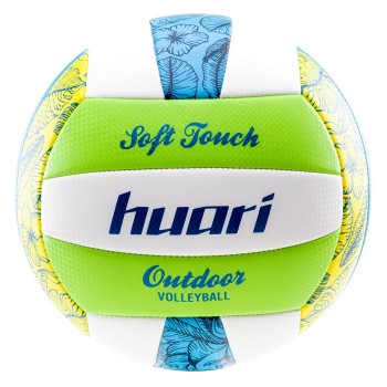 Фото Мяч волейбольный PALMIS (PALMIS-WHT/LT TURQ/TEN SHO/YEL), Цвет - белый, бирюзовый, зеленый, Волейбольные мячи