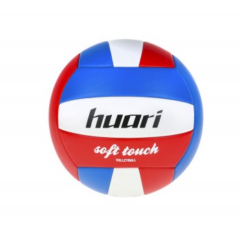 Фото Мяч волейбольный SOFTIS (SOFTIS-WHT/FRNCH BLUE/RED), Цвет - белый, голубой, красный, Волейбольные мячи