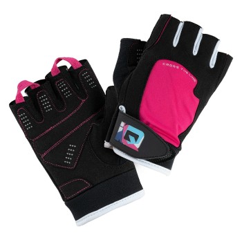 Фото Перчатки спортивные MILL II (MILL II-BLACK/PINK YARRO/WHITE), Цвет - черный, розовый, белый, Перчатки
