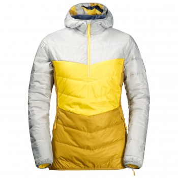 Фото Куртка стеганная 365 FLASH OVERHEAD JACKET W (1205671-4650), Цвет - серый, желтый, Городские
