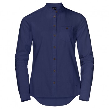 Фото Рубашка с длинным рукавом NAKA RIVER SHIRT W (1402971-1091), Цвет - синий, Длинный рукав