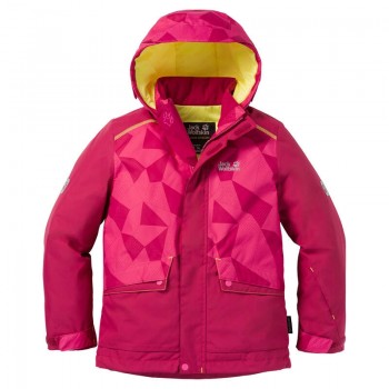 Фото Куртка г/л SNOW RIDE JACKET KIDS (1606001-2081), Цвет - темно-розовый, Горнолыжные