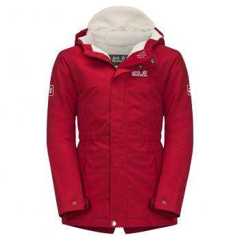 Фото Куртка стеганная COSY BEAR JACKET G (1609091-2210), Цвет - красный, Утепленные куртки