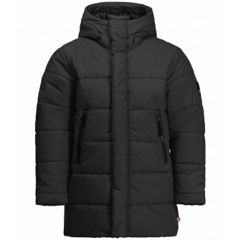 Фото Куртка утепленная TEEN INS LONG JACKET Y (1610171_6502), Цвет - черный, Утепленные куртки