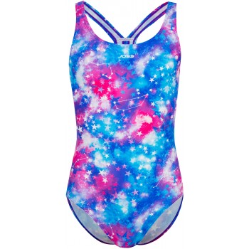 Фото Купальник Girl's Swimsuit (102018-QK), Колір - блакитний, рожевий