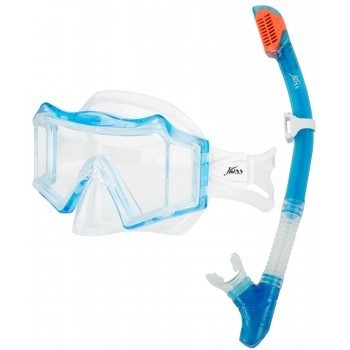 Фото Маска Set: mask, snorkel (M312S-82), Колір - блакитний, Маски для плавання