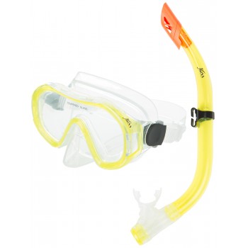 Фото Маска Kids' kit: mask, snorkel (M9620S-34), Колір - жовтий, Маски для плавання