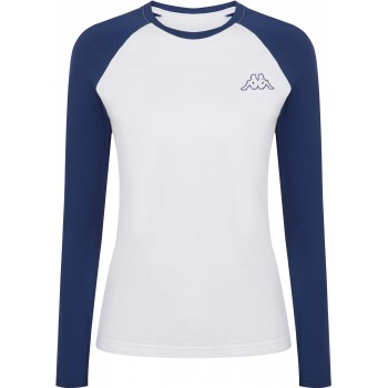 Фото Футболка з довгим рукавом Women's T-shirt (103649-WM), Колір - білий, синій, Футболки з довгим рукавом