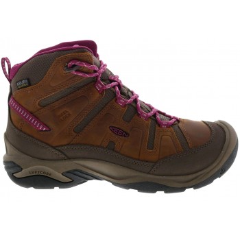 Фото Ботинки трекинговые CIRCADIA MID WP W (1026765), Цвет - коричневый, розовый, Треккинговые ботинки