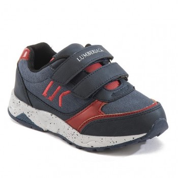 Фото Полуботинки Sneaker Two Velcro (SB20005-009-M0210), Цвет - голубой, красный, Полуботинки