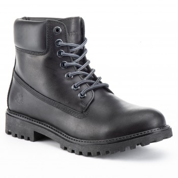Фото Ботинки ANKLE BOOT FUR LINING (SM00101-026-B01-CB001), Цвет - черный, Городские ботинки